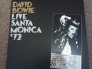 David Bowie Live at Santa Monica vinyl LP From FIVE 5 YEARS 69-73 BOX SET