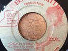 RONNIE DAVIS World By Myself OG Recordsmith 7'