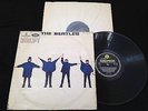 BEATLES Help  UK 1st Press Vinyl LP Record yell/bla PARLOPHONE PMC1255 MONO