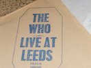 THE WHO ' LIVE AT LEEDS ' ORIGINAL UK 1ST PRESS TRACK rec  A1 B1 MATRIX  INSERTS