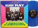 RICARDO RAY LP 3 Dimensions LATIN Guaguanco MONO Fonseca BLUE VINYL 1966 mg509