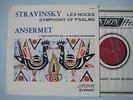 LONDON ffrr CS6219/ STRAVINSKY - LES NOCES SYMPHONY / OF PSALMS - ANSERMET