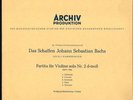 BACH Partita for violin solo 2 B.1004 SCHNEIDERHAN Archiv AP-13029 10
