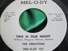 Hear NM Original Motown Northern Soul 45 : The Creations   This Is Our Night