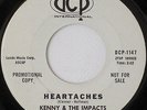 KENNY & The IMPACTS 45 on DCP Inter, WHITE LABEL PROMO Wishing Well/Heartaches