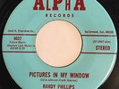  Garage Psych 45 RANDY PHILLIPS Pictures In My Window ALPHA NM