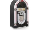 Jukebox vintage lecteur CD platine vinyle tuner radio AM FM USB SD AUX effet LED
