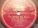 jewish yidddish rare 78 RPM-beka grand record-doctor ruben-a brivale fon mamen