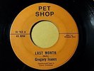 Gregory isaacs -Last Month /Reggae 45 on Pet Shop Label Original U.S