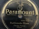 Paramount 12924 CHARLIE PATTON Rattlesnake Blues/RUNNIN' WILD  78 rpm VG+