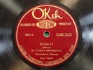 78 RPM AL TURK'S ORCHESTRA OKEH 8362 E- SNAG IT/HI HENRY STOMP - RARE JAZZ