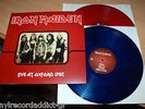 IRON MAIDEN LIVE AT OXFORD APOLLO THEATRE '82 DBL COLOR LP BLUE/RED WAX RARE NM