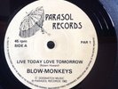  THE BLOW MONKEYS LIVE TODAY LOVE TOMORROW PARASOL PAR1 NEAR MINT