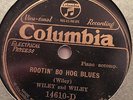 WILEY AND WILEY COLUMBIA 14610 BLUES 78 RPM RECORD E-