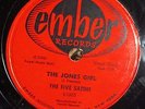 The Five Satins - In the Still of the Nite 78 RPM record Ember Doo Wop