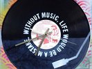 New cut Music Life Clock design. Painted records vinyls. Made in Australia