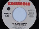 70s Soul 45 RICK SHEPPARD Can We Share It COLUMBIA HEAR