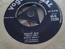 L K BUDDY HOLLY PEGGY SUE VOGUE CORAL TRI CENTRE SLIGHT WARP PLAYS GREAT EX+
