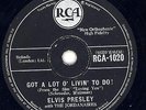 GOT A LOT O' LIVIN' TO DO - Elvis Presley -  RCA-1020 - 10