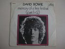 David Bowie very rare Dutch 7 inch single Memory of a free festival ( part1 + 2)