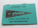 THE BEATLES ORIGINAL CAVERN MEMBERSHIP CARD UNUSED IN EX CONDITION BOB WOOLER