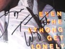 TAMMY WYNETTE SIGNED AUTOGRAPHED COVER EVEN THE STRONG GET LONELY