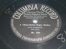 Columbia Phonograph #890 A CHARACTERISTIC NEGRO MEDLEY /one sided 78rpm record