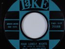 Doo Wop 45 CASHMERES Four Lonely Nights LAKE VG+ HEAR