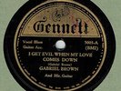 BLUES 78 : GABRIEL BROWN ON GENNETT 5003