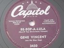 GENE VINCENT and his BLUE CAPS - Be-Bop-A-Lula / Woman Love 78 RPM CAPITOL 3450