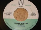 Rare DARLENE DAY Imaginations 45, I Love You So / Will, Music Makers 106 Doo Wop