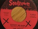 northern soul THE SWEETS satisfy me baby 70'S USA REISSUE