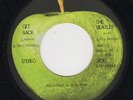 BEATLES 45 GET BACK SCRANTON CONTRACT PRESS APPLE 2490 TRANSITION LABELS