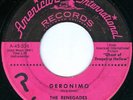 THE RENEGADES Geronimo KIM FOWLEY ROCKABILLY INSTRO 45 on AMERICAN INTERNATIONAL