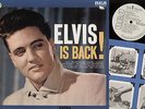 LP ELVIS PRESLEY IS BACK 1981 ITALIAN REISSUE PROMO RCA WHITE LBL INNER SLEEVE