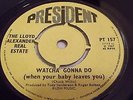 LLOYD ALEXANDER REAL ESTATE Watcha Gonna Do Killer Mod/Hammond 45 1967 EX