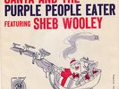 SHEB WOOLEY-MGM 12733 RARE ROCK 45 & P/SL SANTA AND THE PURPLE PEOPLE EATER VG++