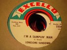 BLUES LONESOME SUNDOWN I'm A Samplin' Man EXCELLO 2236 M-