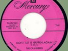 CASHMERES Don't Let It Happen Again / Boom Mag-Azeno 45rpm Mercury 1955