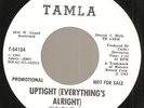 STEVIE WONDER Uptight Everything's Alright TAMLA dj wlp 45 MOTOWN northern soul