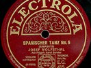 KAROL SZRETER PIANO + J.WOLFSTHAL VIOLIN  Gluck Melodie;Sarasate  10