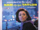 SAM (THE MAN) TAYLOR: Somewhere In The Night LP (2 drill holes, neat clear tape