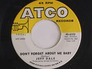 JEFF DALE: Don't Forget About Me Baby / Language Of Love 45 rare Soul