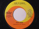 PATTI DREW: Hard To Handle / Just Can't Forget About You 45 rare Funk