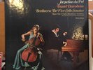 JACQUELINE DU PRE [BEETHOVEN FIVE CELLO SONATAS] BARENBOIM ANGEL SCB 3823 3 DISC