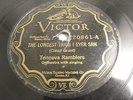 78 RPM RECORD TENNEVA RAMBLERS, ON VICTOR: LONGEST TRAIN I EVER SAW 20861 #12