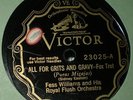 78rpm Jazz Victor 23025 - FESS WILLIAMS ROYAL FLUSH ORCH - All For Grits