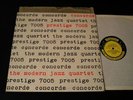 Modern Jazz Quartet-Concorde-ORIG. 1955 Prestige W. 50th St. DG LP-CLEAN