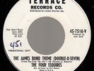 POPCORN 45 FOUR ESQUIRES THE JAMES BOND THEME (007) TERRACE 7516 VG++ DJ HEAR