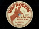 Vocalion - 1938 - 04050 - Roy Rogers - Dust Over The West - VG++ - 10